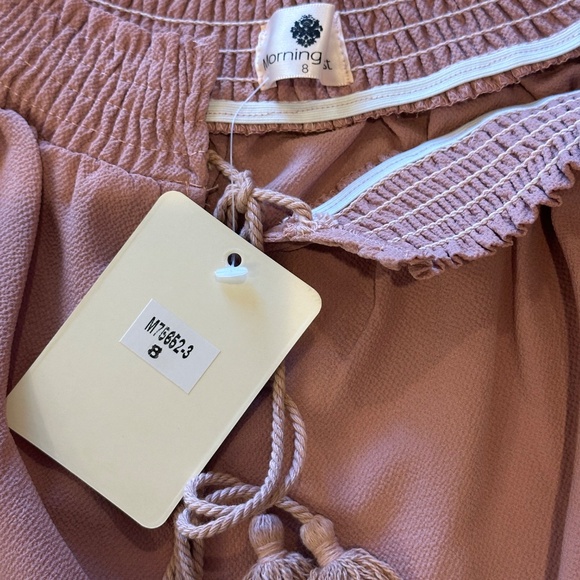 Morning Mist Dusty Mauve Crop Blouse - 8 - Picture 2 of 4